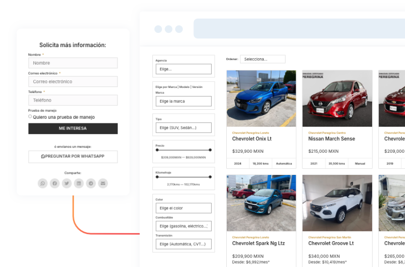 Catalogo web de venta de autos